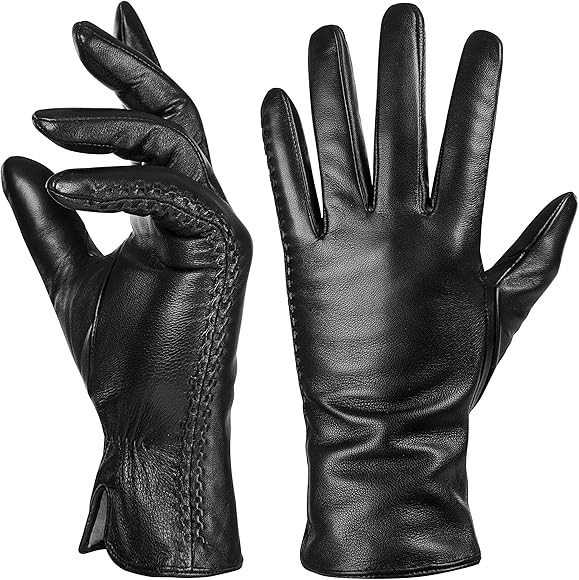 Genuine Sheepskin Leather Gloves for Women, Winter Warm Touchscreen Texting Cashmere Lined Drivin... | Amazon (CA)