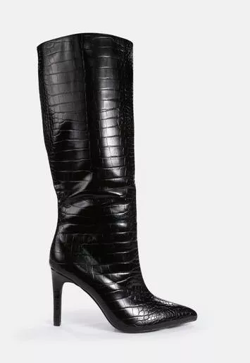 Missguided outlet croc boots