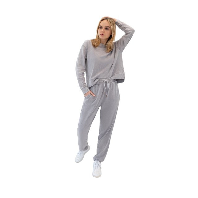 Hard Tail Women's French Terry Sweatshirt and Pant Set, 2-Piece, Sizes S-3X | Walmart (US)