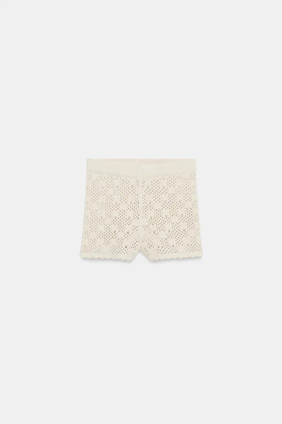 POINTELLE KNIT SHORTS | Zara US