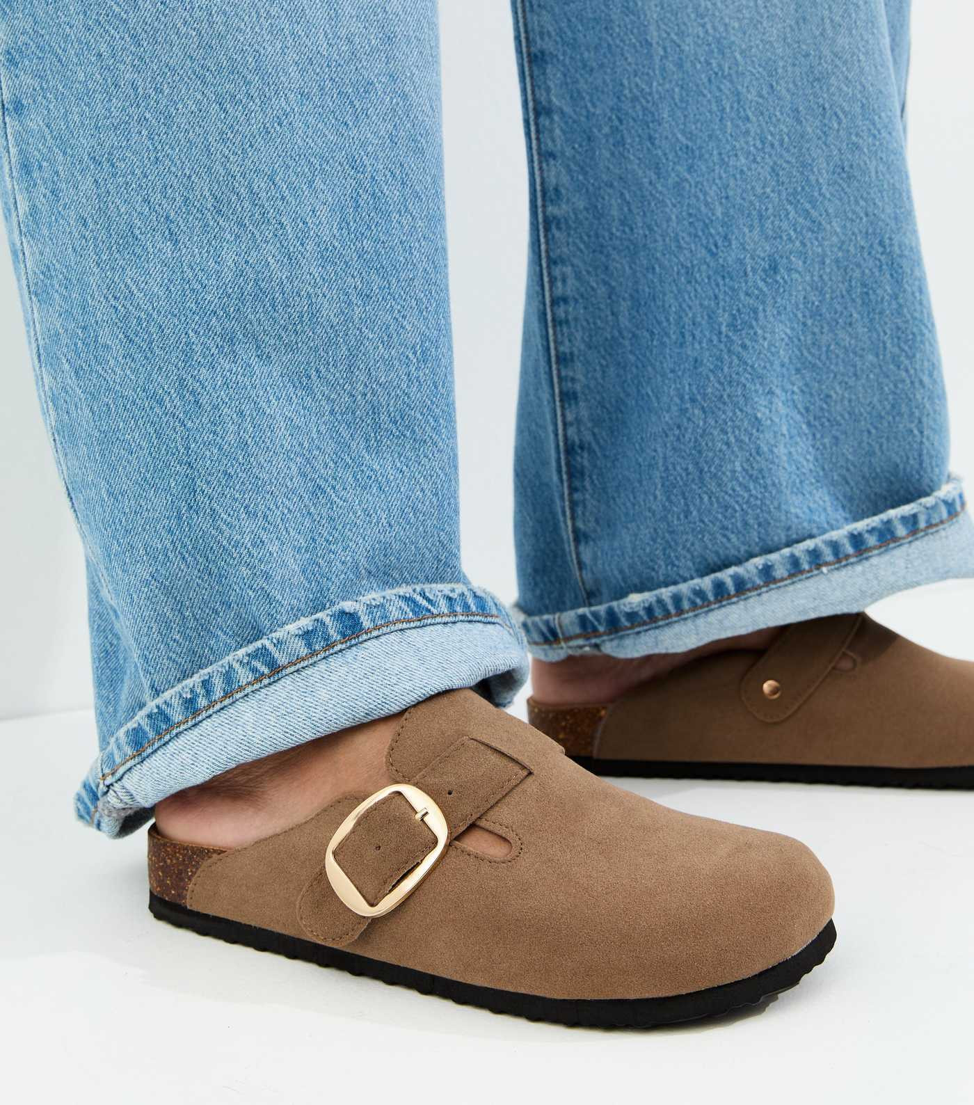 Light Brown Faux Brushed Leather Clogs | New Look | New Look (UK)