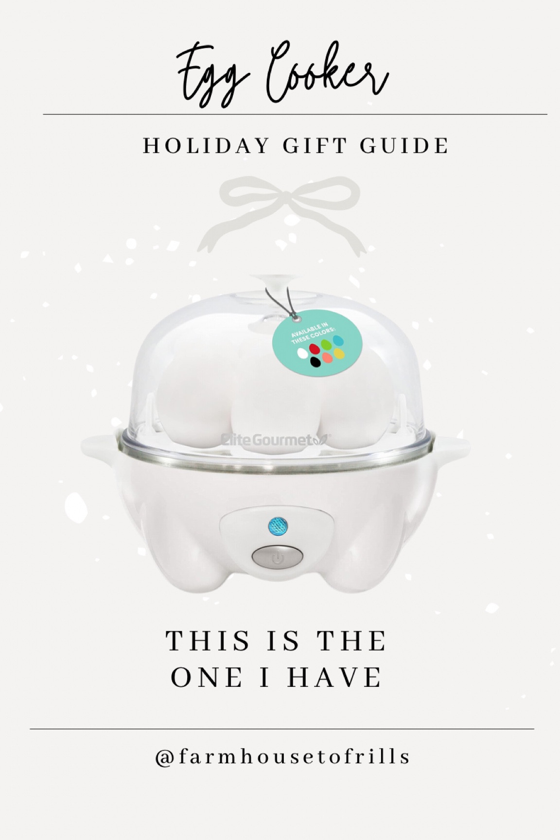 Love this, it’s so great for cooking eggs, especially boiled eggs, and quickly! #amazonhome #amazonfinds #founditonamazon

#LTKCyberWeek #LTKHome #LTKGiftGuide