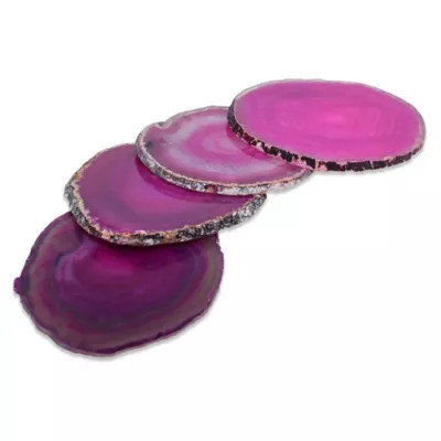 Medium Agate Coasters (Set of 4) | Bed Bath & Beyond | Bed Bath & Beyond