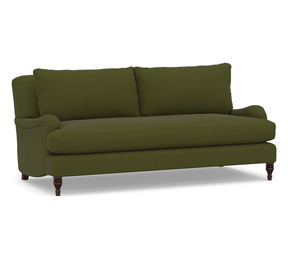 Carlisle English Arm Upholstered Sofa 80" with Bench Cushion, Polyester Wrapped Cushions, Vintage... | Pottery Barn (US)