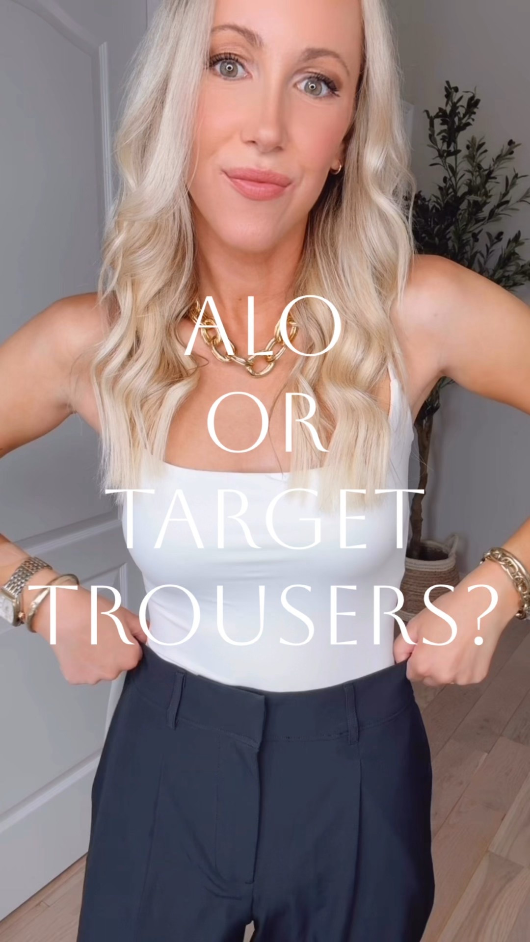 High rise trouser pants // brand new at Target! They look (and feel) like Alo, but for a fraction of the price! I love the ankle length, the high waist, the athletic fit, the quick-dry material, the UPF50+ protection, the back elastic, and the zipper pockets! Perfect for work, travel, and everyday wear! Four colors, sizes XS-XXL. I’m 5’7” wearing my true size xs. Which outfit is your fave?👇🏻

#LTKFindsUnder50 #LTKWorkwear #LTKActive