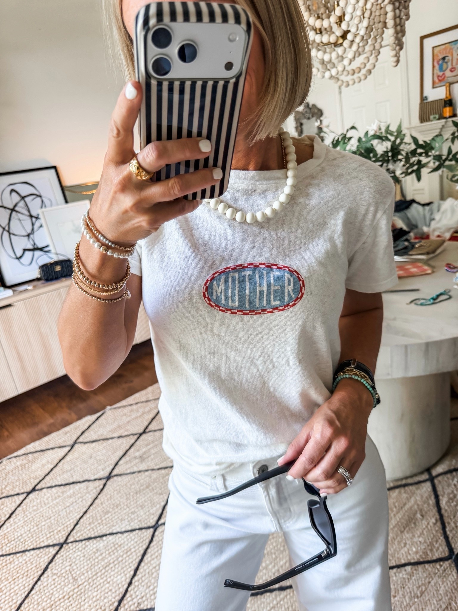 Rejoice! It’s white jean season!  (technically you can wear them all year) But for some
people, it’s Summer only!
Linking my faves!
🤍 tee in true size xs
i’m wearing old navy jeans in 2 petite
(I always do many bigger size in white denim)

#LTKOver40 #LTKSaleAlert #LTKootd