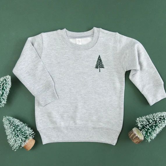 Pine Tree - Pocket - Child Sweater | Kids Christmas | Christmas Sweater for Kid | Kid Sweatshirt | T | Etsy (US)
