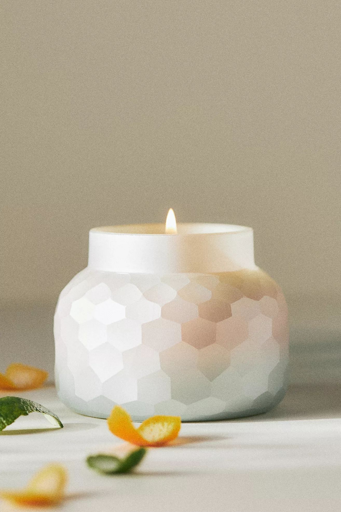 Capri Blue Volcano Pearl-Faceted Glass Candle | Anthropologie (US)