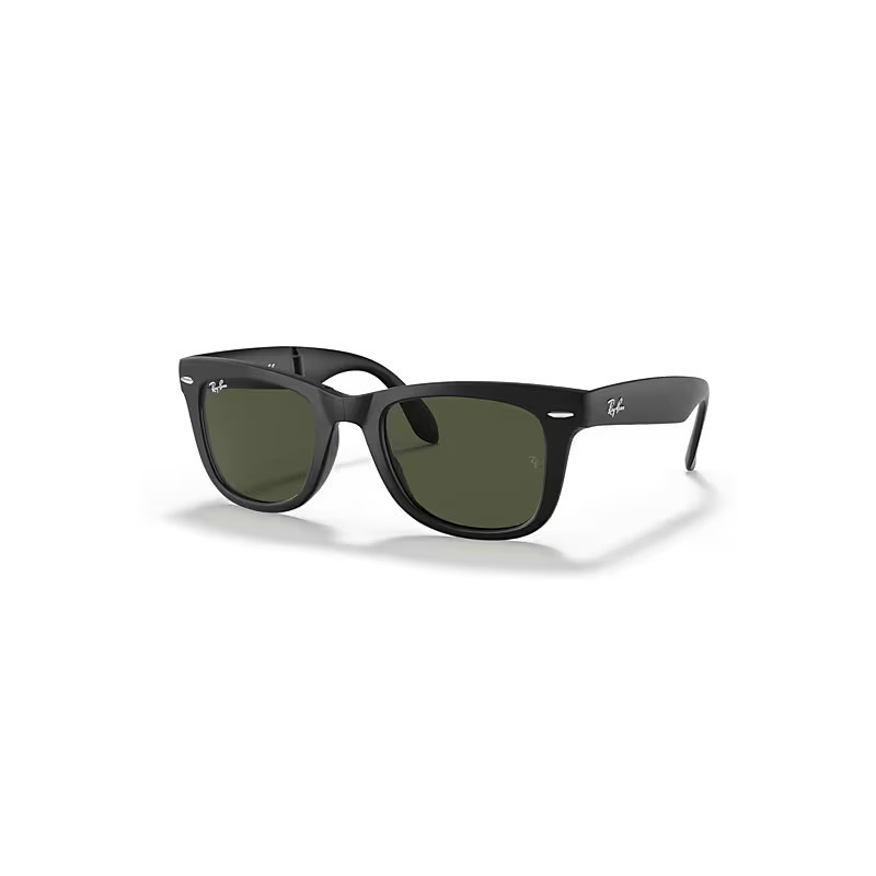 Ray-Ban Wayfarer Folding Classic Zonnebrillen Zwart Montuur Groen Glazen 54-20 | Ray-Ban (EU)