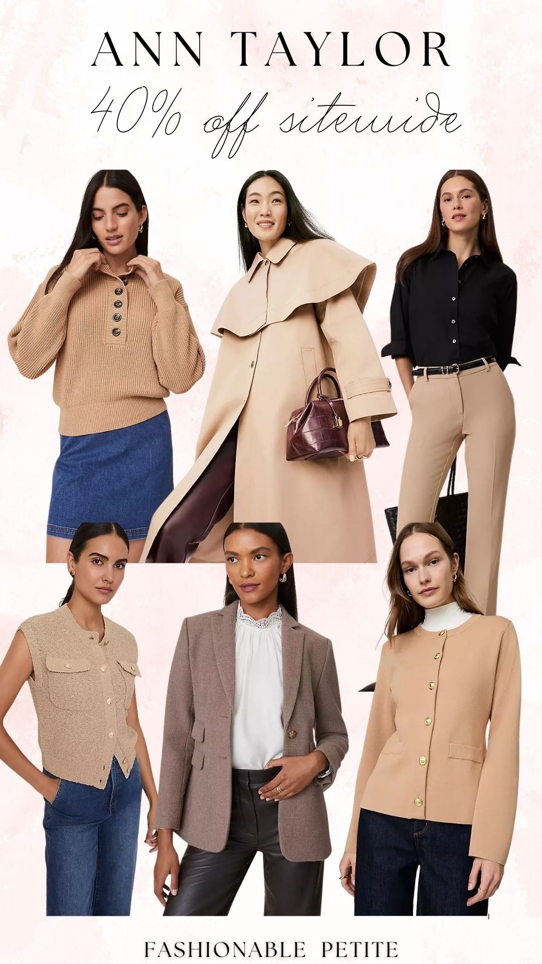 Fall tan outfits from Ann Taylor! Petite, petite outfit, workwear, fall 

#LTKWorkwear #LTKPetite #LTKSaleAlert