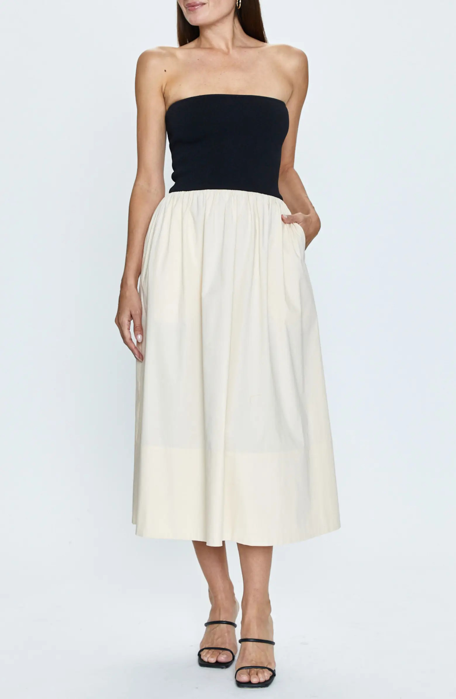 Pistola Mavo Strapless Midi Dress | Nordstrom | Nordstrom
