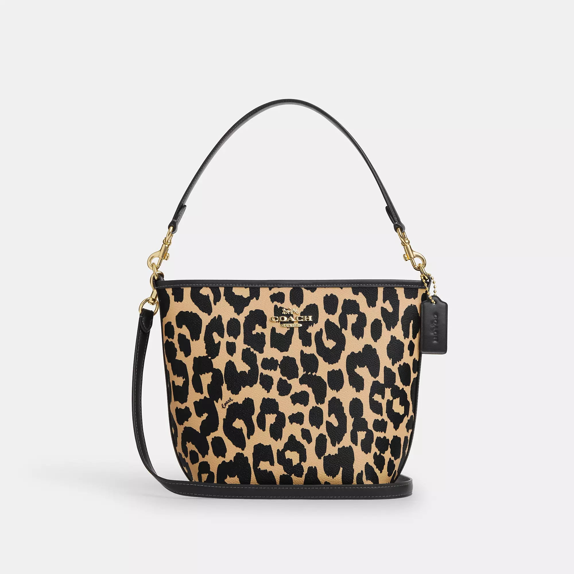 Coach Outlet City Bucket Bag With Leopard Print | Shop Simon