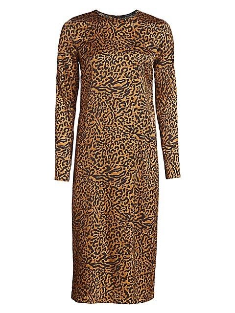 Beulah Leopard-Print Midi Dress | Saks Fifth Avenue