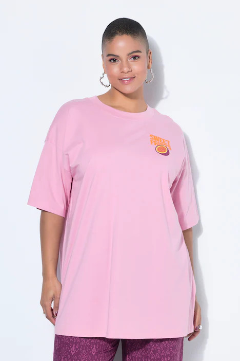 T-shirt, oversized, fruitprint, matroze | Ulla Popken | Ulla Popken NL