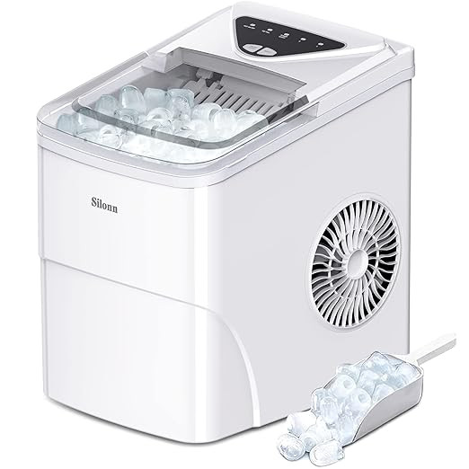 Silonn Ice Makers Countertop, 9 Bullet Ice Cubes Ready in 6 Minutes, 26lbs in 24Hrs Portable Ice ... | Amazon (US)