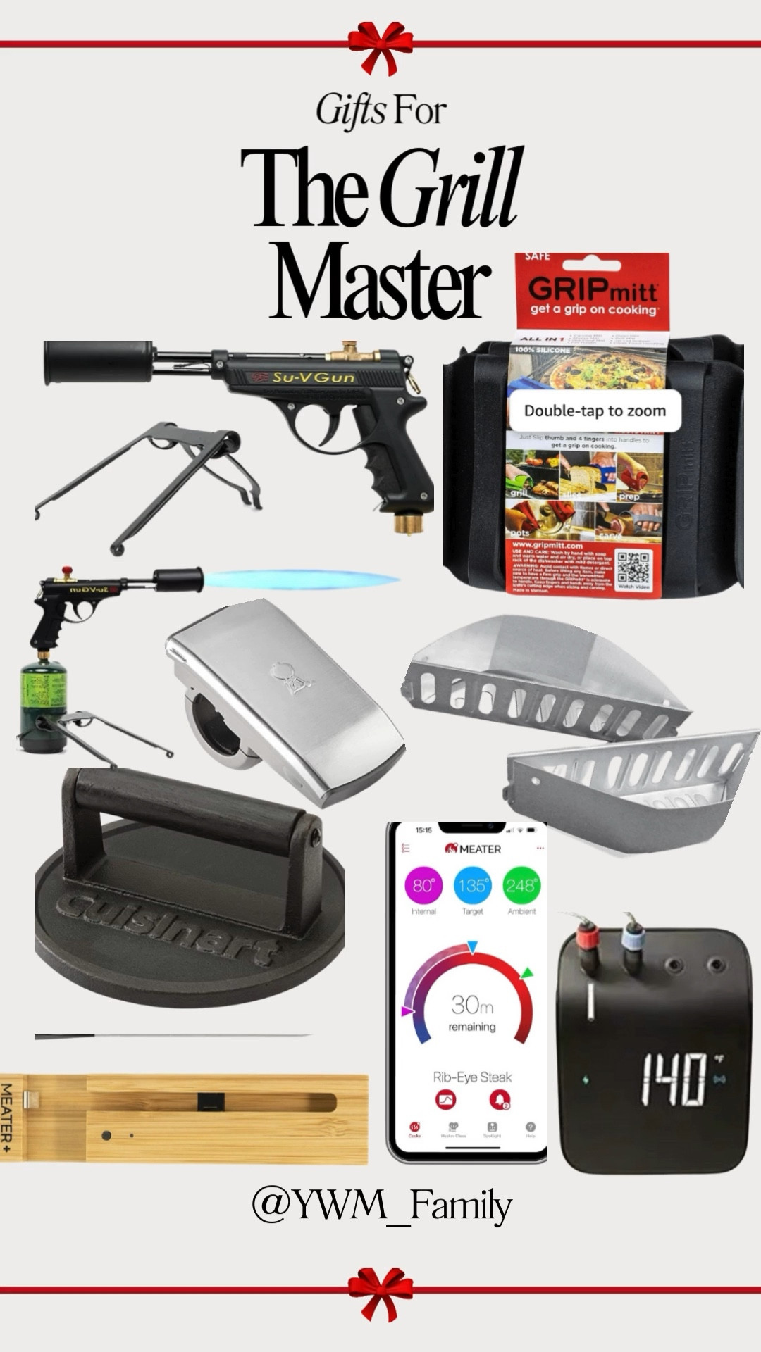 🔥 Gifts for The Grill Master 🍖

MEATER Plus Smart Thermometer – Wireless precision for perfect meat every time. #GrillTech #PerfectCook

Weber Char-Basket Holders – Simplify charcoal grilling with organized heat zones. #GrillPro #CharcoalMaster

Cuisinart Burger Press – Achieve crispy, restaurant-style smashed burgers at home. #BurgerLover #GrillGifts

Weber Handle Grill 'N Go Light – Illuminate nighttime grilling with this handy light. #GrillAfterDark #BBQGear

Silicone Kitchen Mitt Set – Durable heat-resistant mitts for safe grilling. #GrillSafety #BBQEssentials

GRILLBLAZER Su-VGun Torch – Fire up the grill or add a perfect sear with this powerful torch. #FlameOn #GrillGadgets

Weber Connect Smart Grilling Hub – Real-time grilling guidance from your phone. #SmartGrill #BBQInnovation

Perfect tools for the king of the coals or the boss of the barbecue! 🍔🌭 #GrillMaster #Grilling #BBQGifts


#LTKHoliday #LTKCyberWeek #LTKGiftGuide