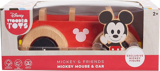 Disney Wooden Toys Mickey Mouse Figure and Vehicle, Amazon Exclusive, by Just Play | Amazon (US)