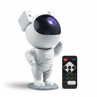 9.25 in. Sound React Multi-Color Integrated T10 1W LED Astronaut Galaxy Night Light LH-PL023-999 ... | The Home Depot