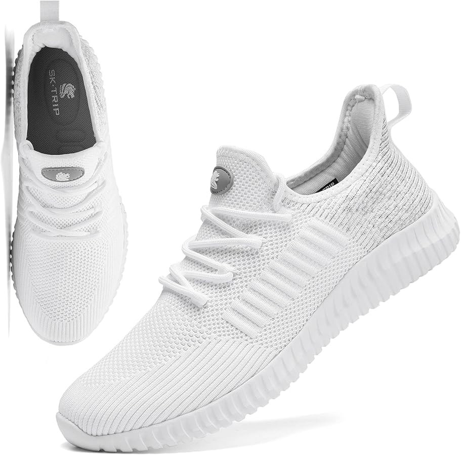 SK·TRIP Women's Walking Shoes Lightweight Breathable Flying Woven Mesh Upper Casual Jogging Shoe... | Amazon (US)