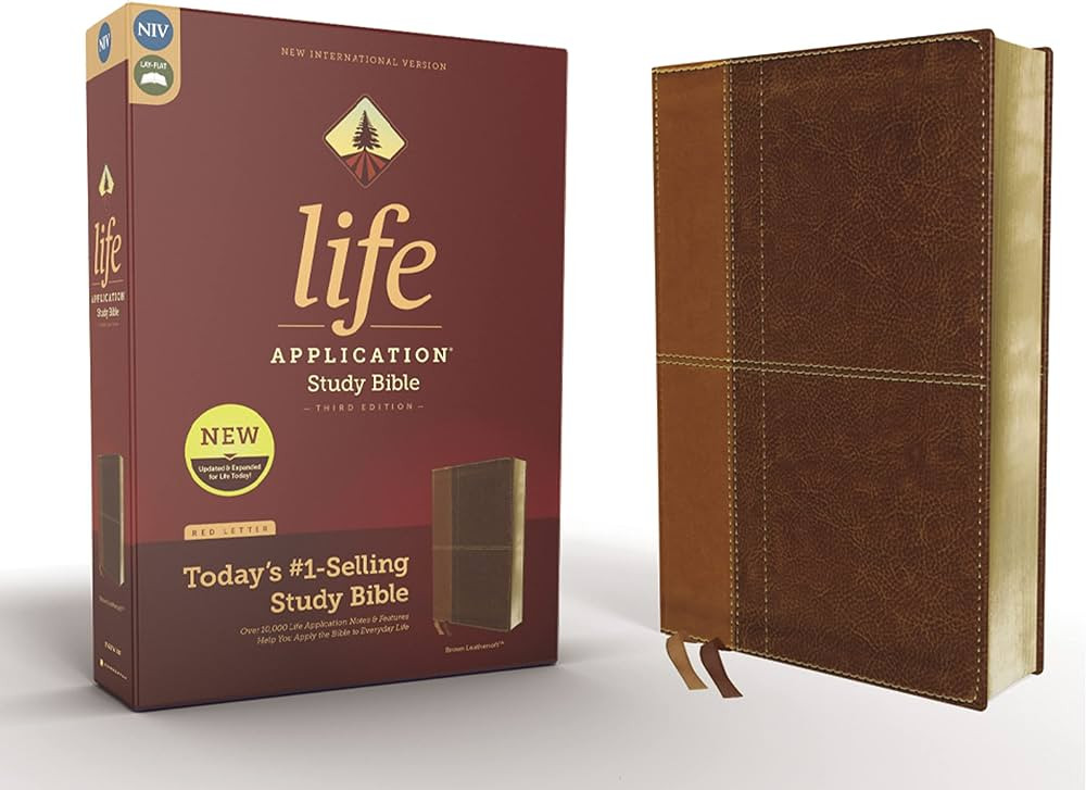 NIV, Life Application Study Bible, Third Edition, Leathersoft, Brown, Red Letter | Amazon (US)