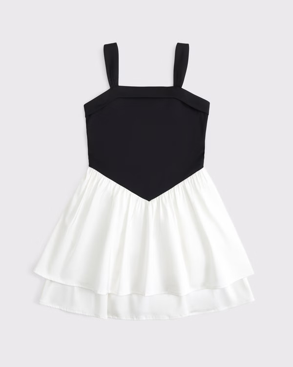 girls tiered ruffle mini dress | girls dresses & rompers | Abercrombie.com | Abercrombie & Fitch (US)