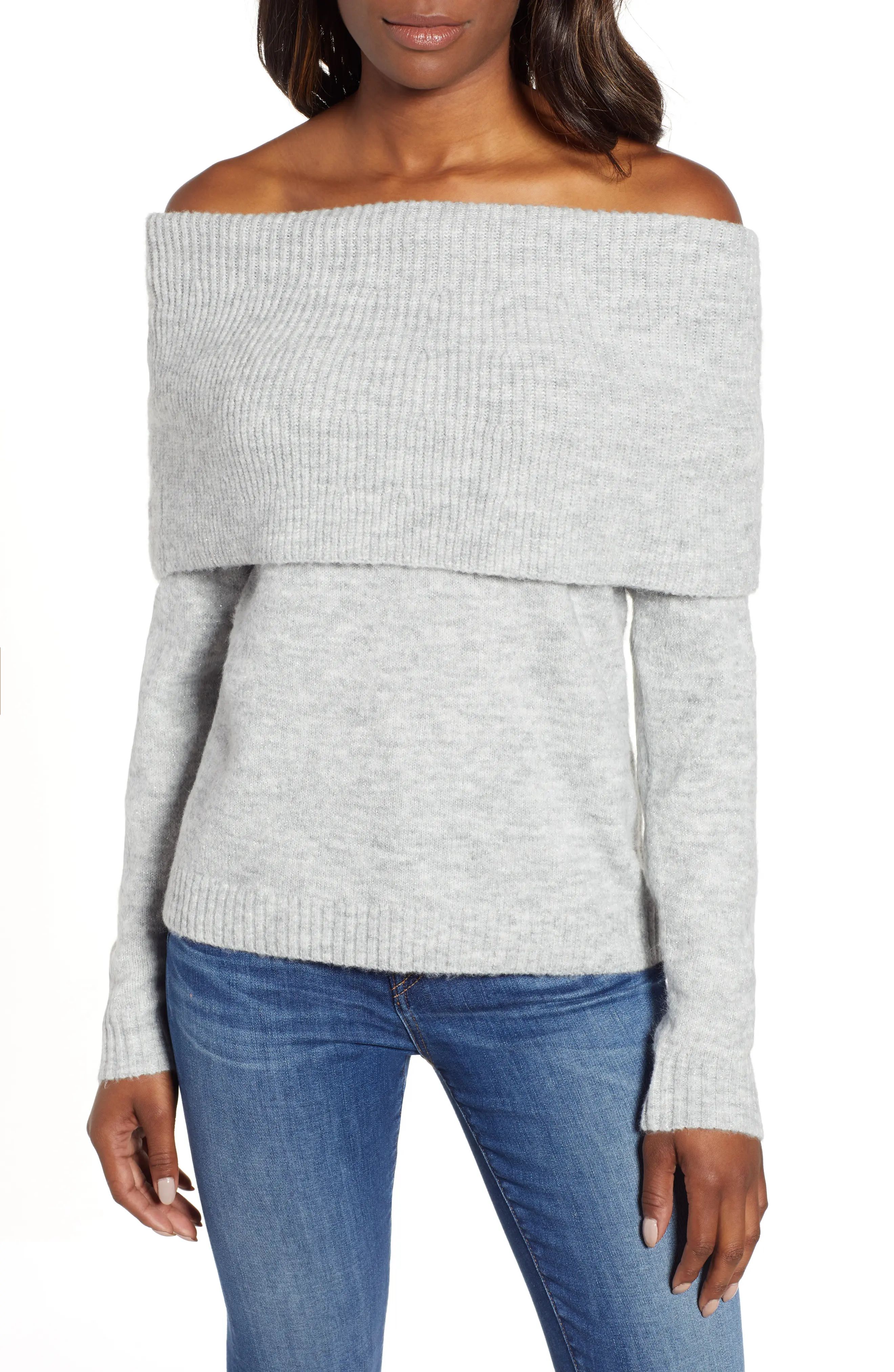 Caslon® Convertible Cowl Neck Sweater (Regular & Petite) | Nordstrom