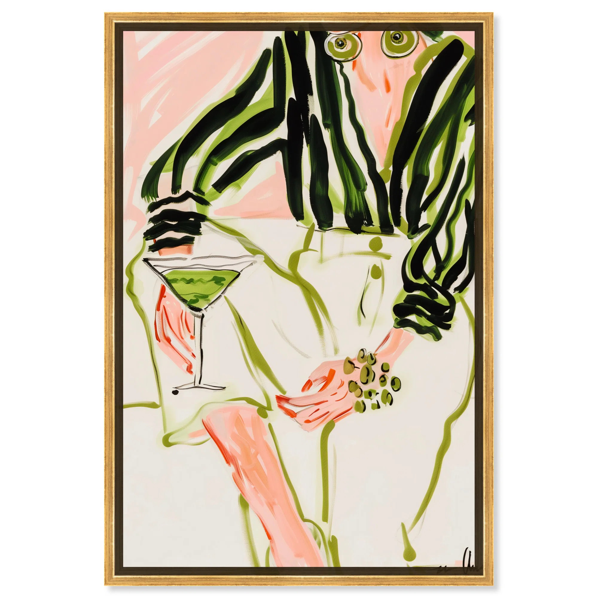 Art Remedy Glam Martini Canvas Boho Colorful Wall Art by Art Remedy | Wayfair | Wayfair North America