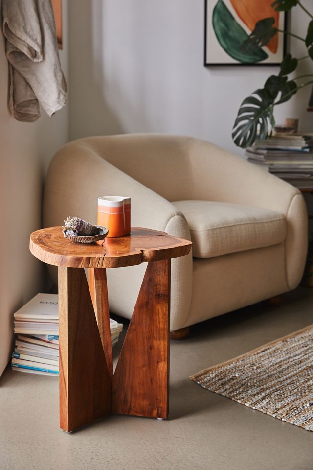 Akina Live Edge Side Table | Urban Outfitters (US and RoW)
