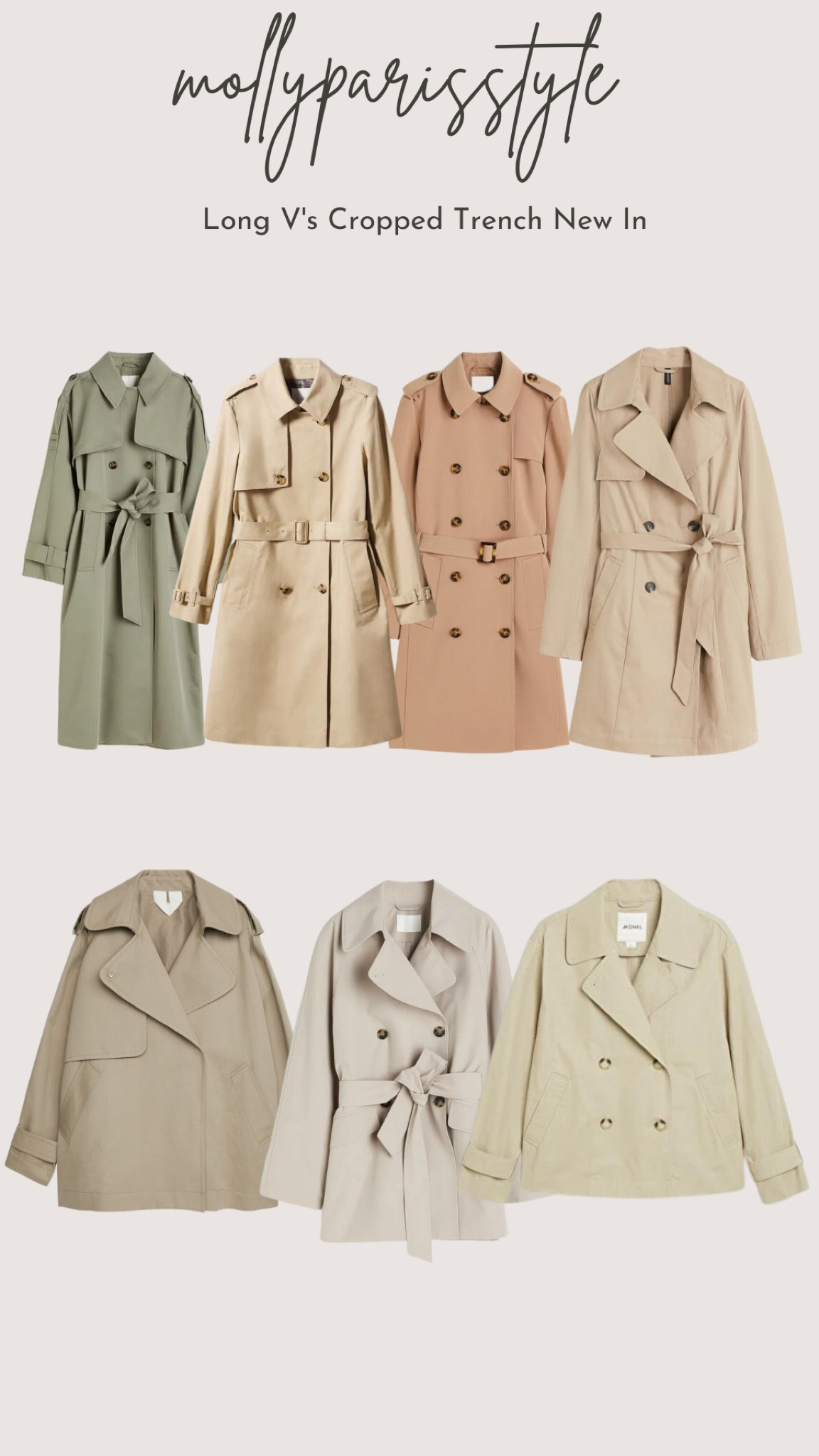 Short Trench Coat - Beige curated on LTK