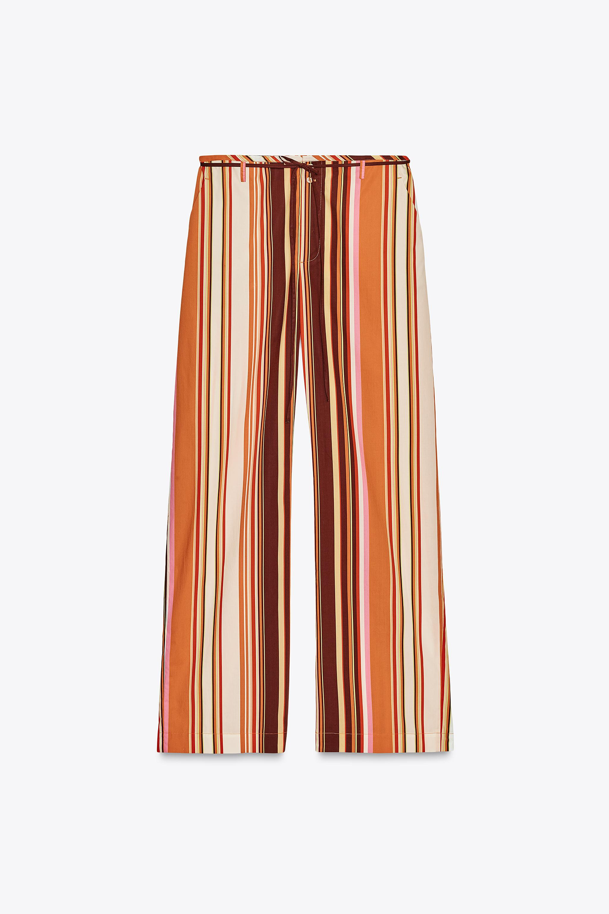 ZW COLLECTION STRIPED FLARE PANTS | Zara US