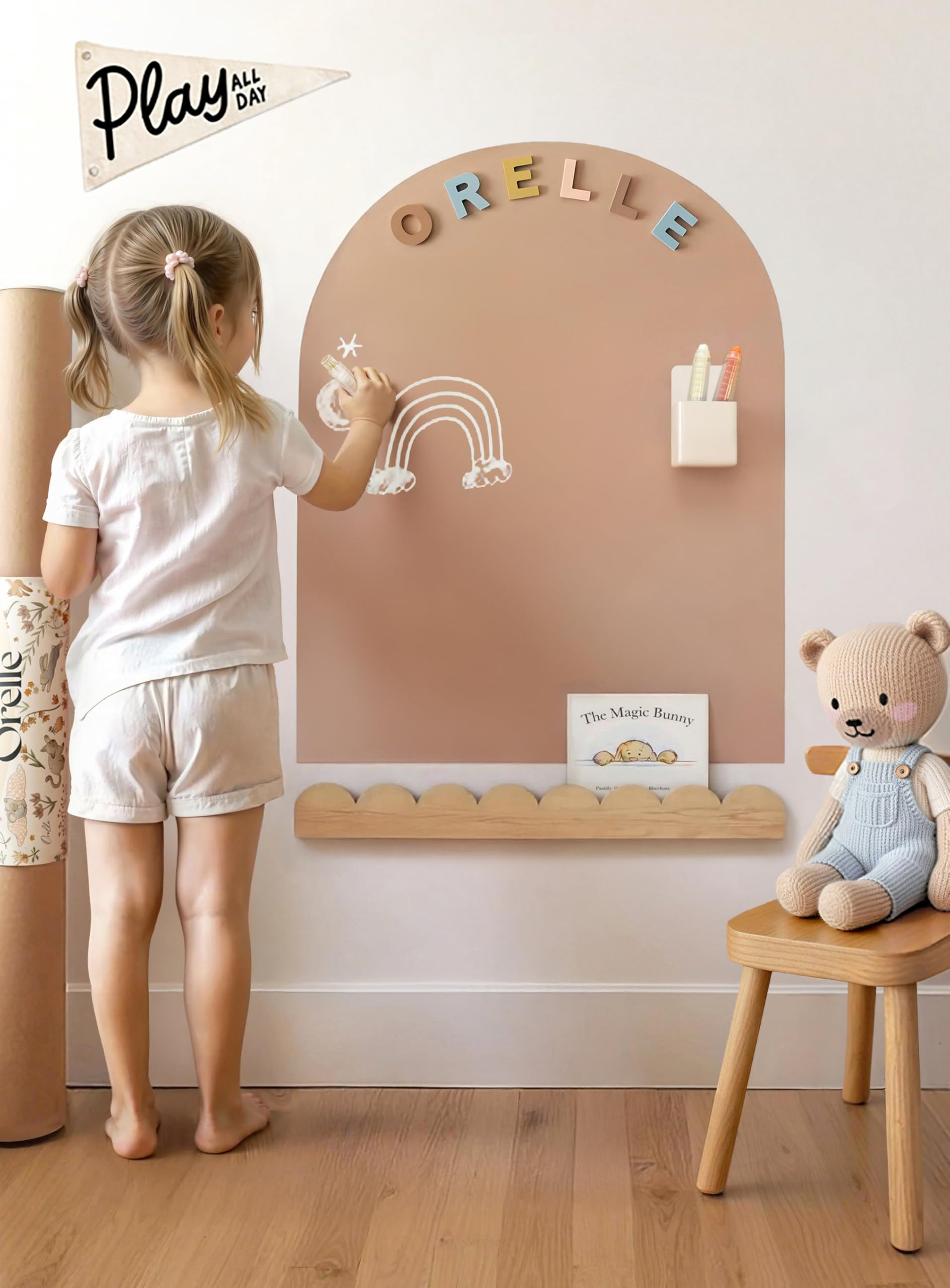 Orelle MagicWall | Magnetic Wall Decal Arch | Peel and Stick Magnetic Chalkboard for Wall | Kids ... | Amazon (US)