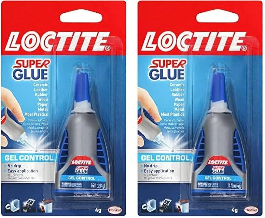 Loctite Super Glue Gel Control, Clear Superglue for Plastic, Wood, Metal, Crafts, & Repair, Cyano... | Amazon (US)