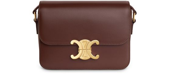 Teen Triomphe Bag in Shiny Calfskin - CELINE | 24S (APAC/EU)