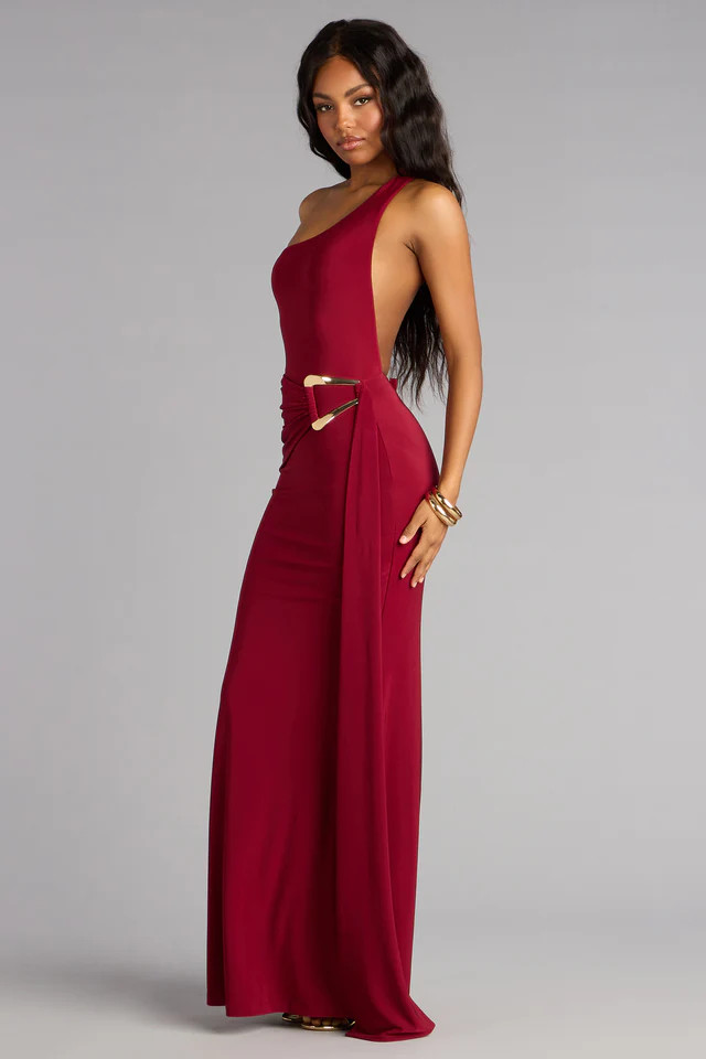Marina One-Shoulder Mermaid Formal Dress | Windsor Stores