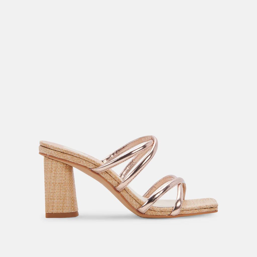 PATSI HEELS ROSE GOLD METALLIC STELLA | DolceVita.com