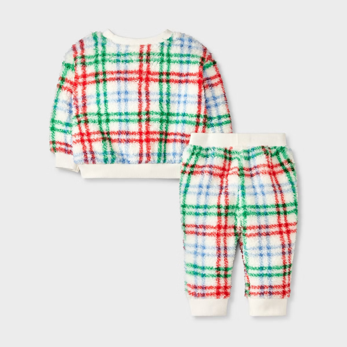 Baby Shearling Top & Bottom Set - Cat & Jack™ Cream 18M | Target