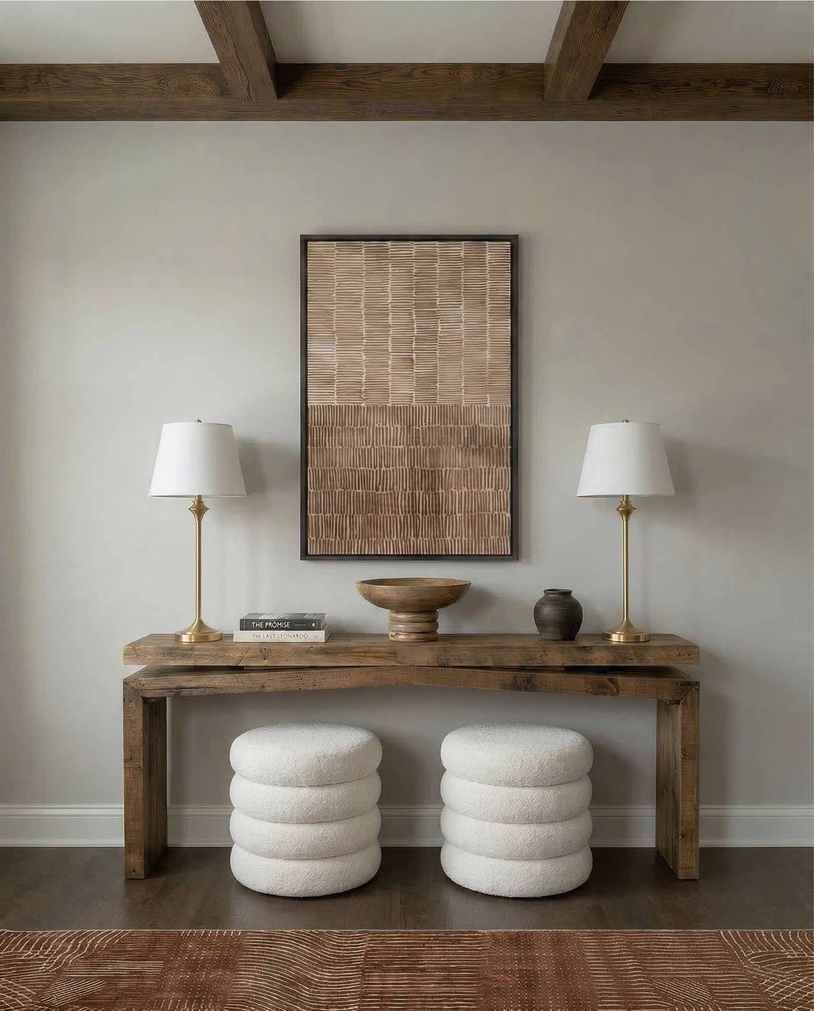 •	camel leather sofa
	•	beige upholstered accent chair
	•	wood frame accent chair cream cushion
	•	tufted leather ottoman coffee table
	•	square wood coffee table

⸻

Tables & Surfaces
	•	rustic wood coffee table
	•	wood side table square
	•	round wood drink table

⸻

Rugs
	•	brown patterned area rug
	•	vintage style distressed rug brown
	•	earthy tone geometric rug

⸻

Storage & Built-ins
	•	wood built in shelves
	•	wood storage cabinet with doors
	•	open shelving wood decor

⸻

Lighting
	•	white globe pendant light
	•	brass wall sconce white globe
	•	modern brass sconce lighting

⸻

Decor & Styling
	•	neutral ceramic vase decor
	•	brown clay decorative vases
	•	glass hurricane candle holder
	•	pillar candle neutral
	•	stacked coffee table books neutral
	•	wood decorative bowl
	•	small pottery decor

⸻

Wall Decor
	•	abstract neutral wall art
	•	modern brown beige artwork
	•	framed canvas neutral tones

⸻

Textiles
	•	neutral throw pillow beige
	•	patterned accent pillow neutral
	•	textured throw blanket brown


#LTKSaleAlert #LTKHome