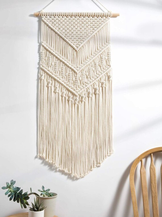 Macrame wall hanging boho chic neutral decorHanging Tapestry | Etsy | Etsy (US)
