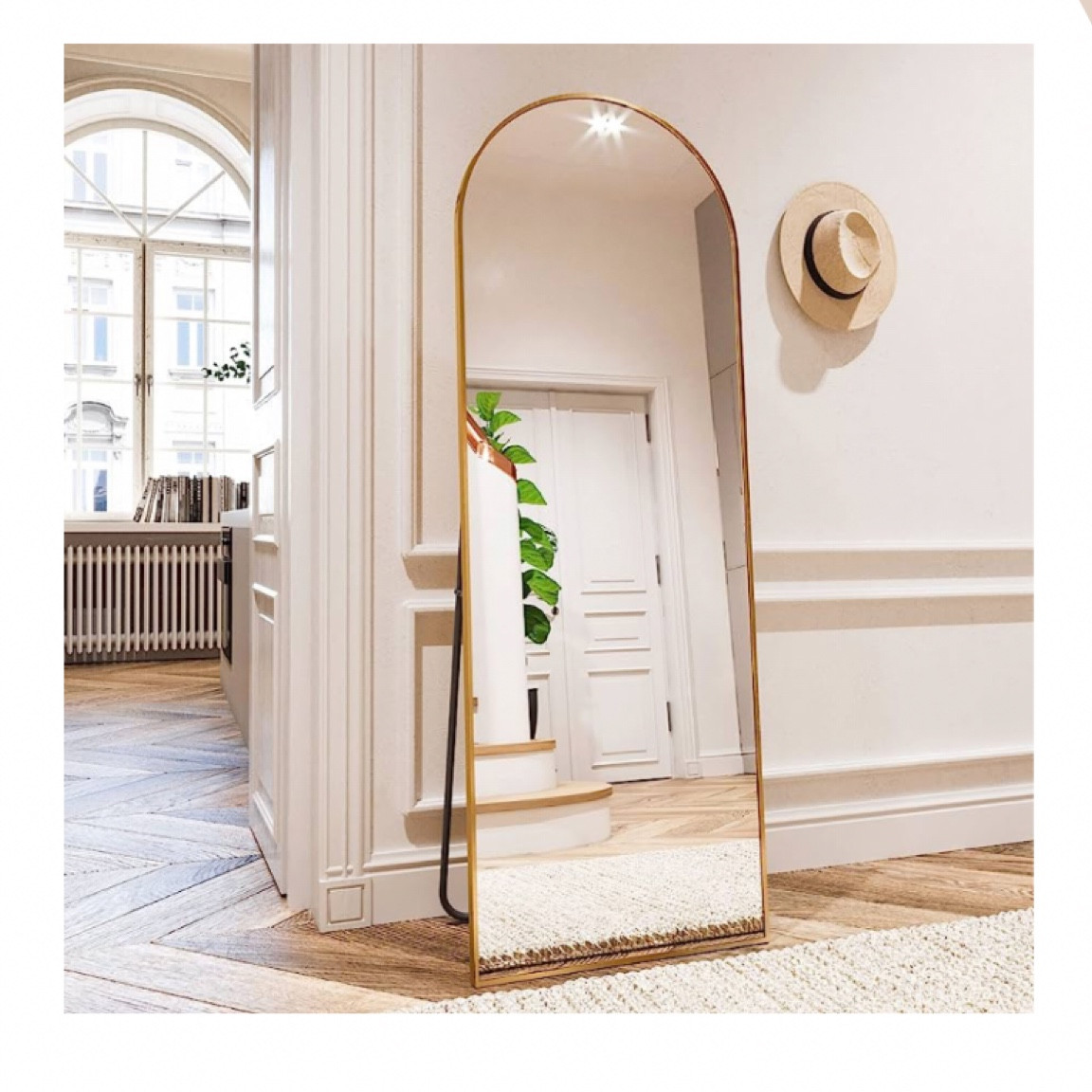 Gold standing floor mirror

Gold floor mirror, gold standing mirror, gold standing mirror with stand, arched gold floor length mirror 

#LTKhome #LTKxPrimeDay #LTKFind