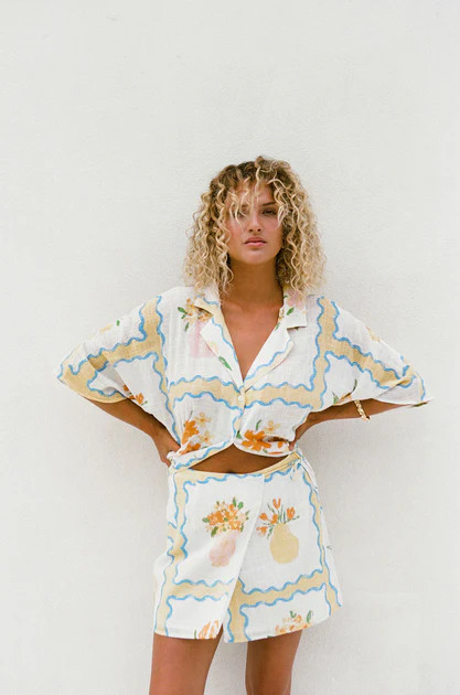 Korey Skirt - Flower Pots | SABO SKIRT (Global)