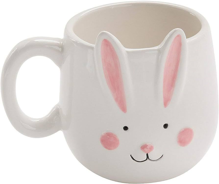 Fun Express Easter Bunny Ceramic Mugs, set of 4 - each cups holds 12 oz - Cute Home Decor and Gif... | Amazon (US)