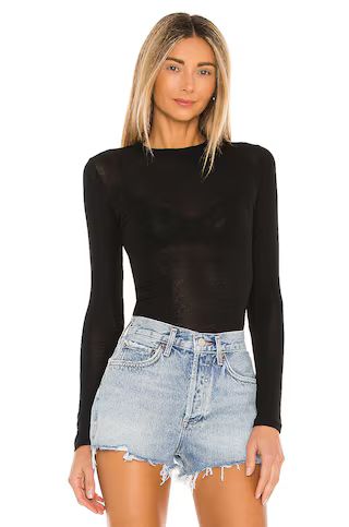 SNDYS Lounge Katya Sheer Top in Black from Revolve.com | Revolve Clothing (Global)