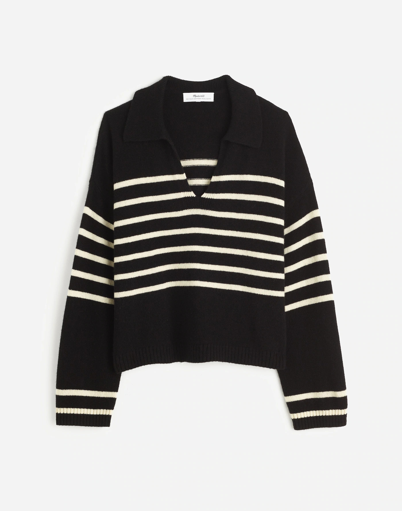 Cashmere-Wool Blend Polo Sweater | Madewell | Madewell