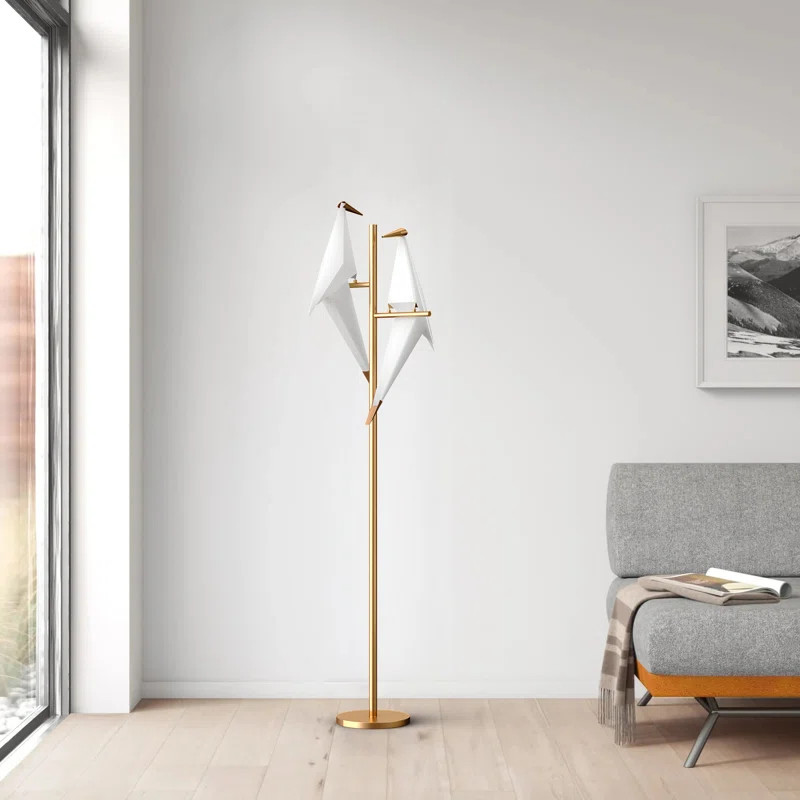 Everly Quinn Modern Swing Bird LED Floor Lamp & Reviews | Wayfair | Wayfair North America