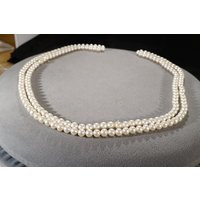 Vintage Art Deco Style Faux Pearls Glass Stones Extra Long Length Necklace Jewelry K | Etsy (US)