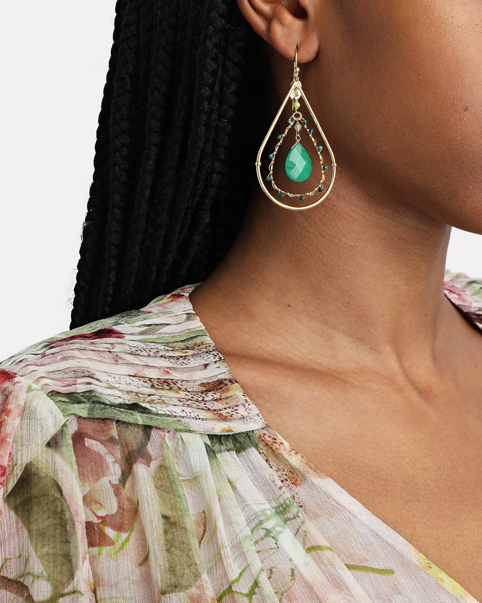 Orphee Mini Open Teardrop Earrings | INTERMIX