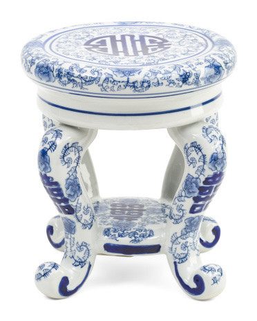 8.75in Ceramic Chinoiserie Plant Stand | Plants & Planters | Marshalls | Marshalls