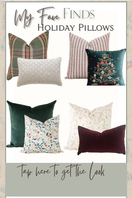 Holiday pillows for Christmas 

#LTKhome #LTKSeasonal #LTKHoliday
