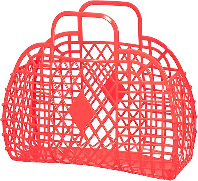 Jelly Bag for Kids Girls Women,Kids Beach Tote Bag Girls' Fashion Plastic Jelly Purse,80's Retro ... | Amazon (US)