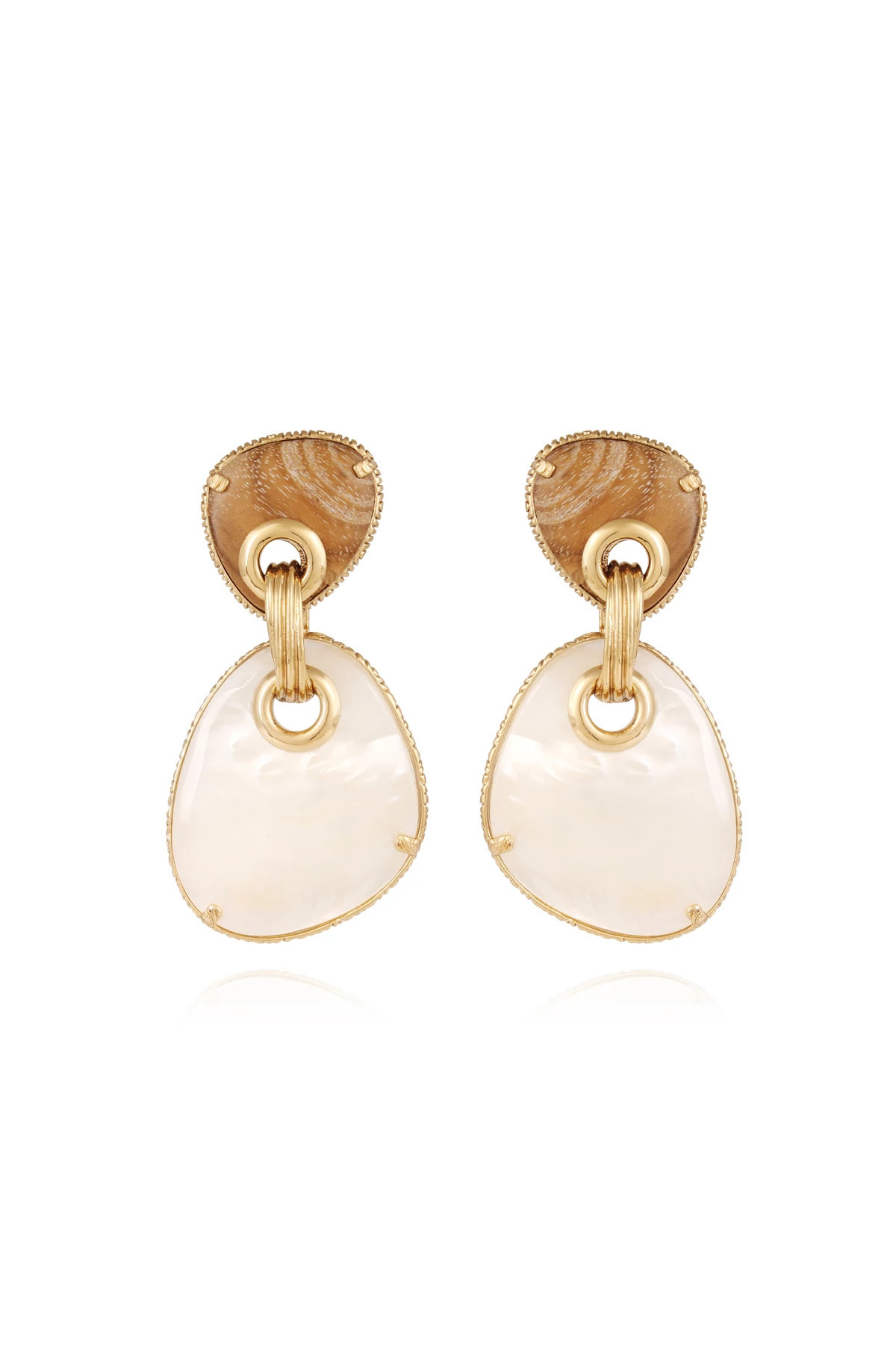 Gold Silia Large Earrings | Everything But Water